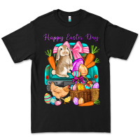 Black Happy Easter Day truck Premium Tee - HowdyJamesFarm