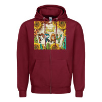Burgundy just pray Zipper Hoodie - BarkalooDesign