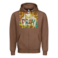 Chestnut just pray Zipper Hoodie - BarkalooDesign