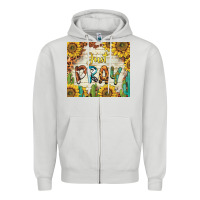 Dove Grey just pray Zipper Hoodie - BarkalooDesign