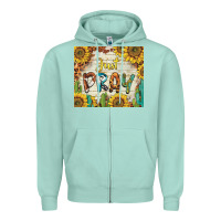 Seafoam just pray Zipper Hoodie - BarkalooDesign