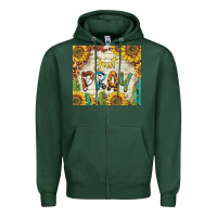 Sports Green just pray Zipper Hoodie - BarkalooDesign