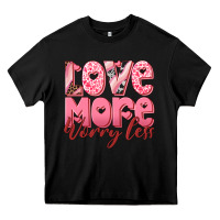 Black love more worry less Heavy Core Tee - RanaPortraitStore