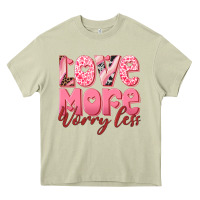 Mossy love more worry less Heavy Core Tee - RanaPortraitStore