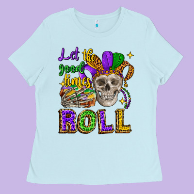 Let The Good Times Roll Ladies Tee Designed By Cowgirlartshop