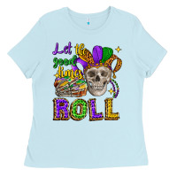 Baby Blue let the good times roll Ladies Tee - CowGirlArtShop