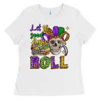 White let the good times roll Ladies Tee - CowGirlArtShop