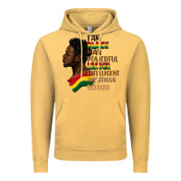 Vintage Mustard I am black man Vintage Hoodie - FaDigitalArtStudio