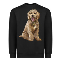 Black goldendoodle Heavyweight Sweatshirt - BarkalooDesign