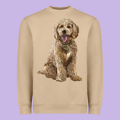 Goldendoodle Heavyweight Sweatshirt Designed By Barkaloodesign