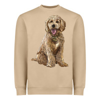 Mushroom goldendoodle Heavyweight Sweatshirt - BarkalooDesign