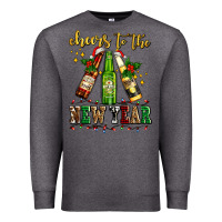 Charcoal Heather cheers to the new year with beers Premium Sweatshirt - AdoDesignShop