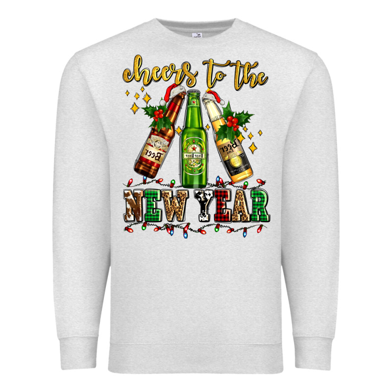 Cheers To The New Year With Beers Premium Sweatshirt by AdoDesignShop | Teevron