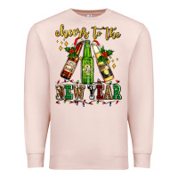 Pale Pink cheers to the new year with beers Premium Sweatshirt - AdoDesignShop