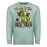 Seafoam cheers to the new year with beers Premium Sweatshirt - AdoDesignShop