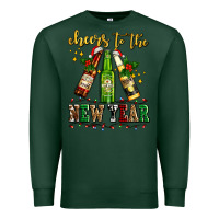 Sports Green cheers to the new year with beers Premium Sweatshirt - AdoDesignShop