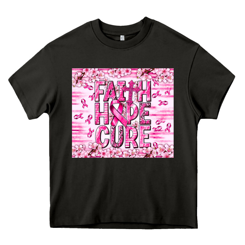 Faith Hope Cure Cancer Heavy Core Tee by NancyCooperArtShop | Teevron
