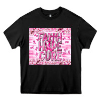 Black Faith hope cure Cancer Heavy Core Tee - NancyCooperArtShop