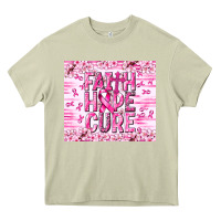 Mossy Faith hope cure Cancer Heavy Core Tee - NancyCooperArtShop