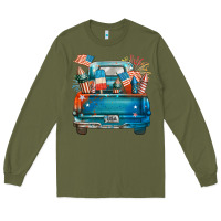 Army Green Customize USA truck Long Sleeve Tee - FaDigitalArtStudio