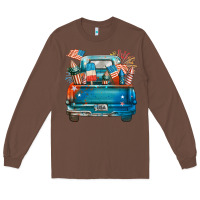 Chestnut Customize USA truck Long Sleeve Tee - FaDigitalArtStudio