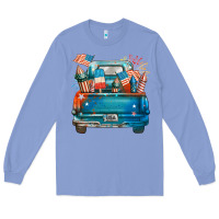 Colony Blue Customize USA truck Long Sleeve Tee - FaDigitalArtStudio
