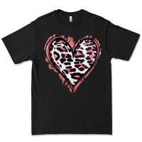 Black Leopard Glitter Heart Premium Tee - Jasminsmagicworld