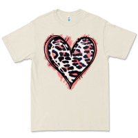 Bone Leopard Glitter Heart Premium Tee - Jasminsmagicworld