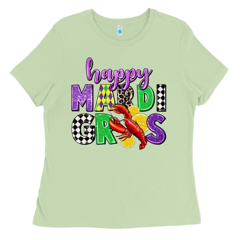 Happy Mardi Gras Ladies Tee by CowGirlArtShop | Teevron