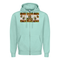Seafoam easter camouflage egg hunter bunny license plate template Zipper Hoodie - BarkalooDesign