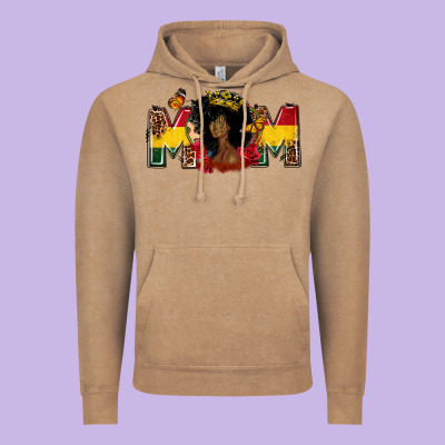 Juneteenth Mom Vintage Hoodie Designed By Fadigitalartstudio