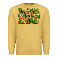 Antique Gold st patricks lets get lit Premium Sweatshirt - AdoDesignShop