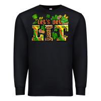 Black st patricks lets get lit Premium Sweatshirt - AdoDesignShop