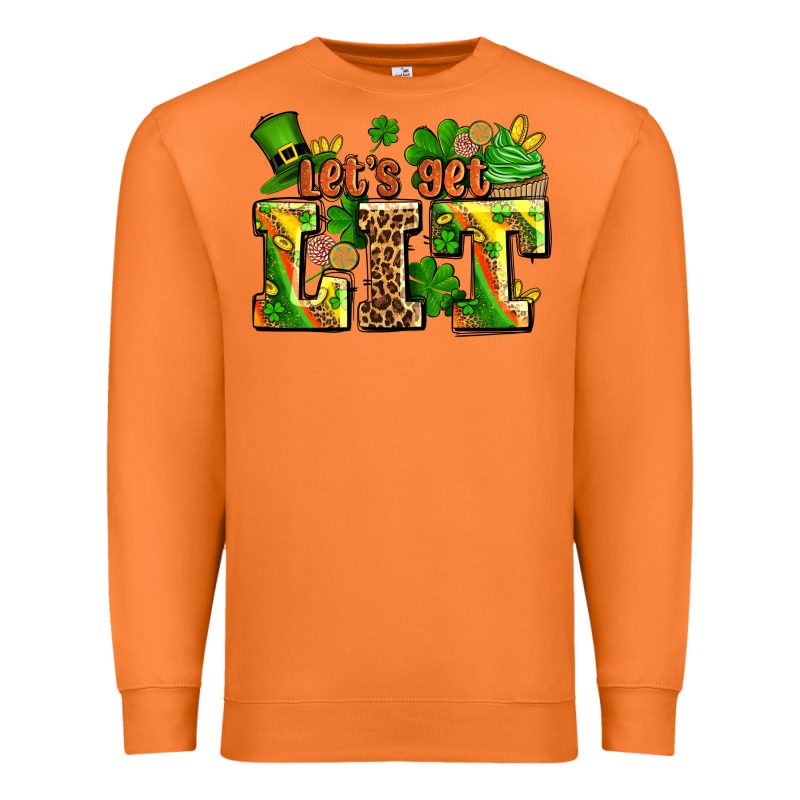 St Patricks Lets Get Lit Premium Sweatshirt by AdoDesignShop | Teevron