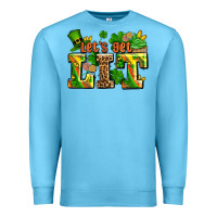 Ocean Blue st patricks lets get lit Premium Sweatshirt - AdoDesignShop