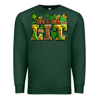 Sports Green st patricks lets get lit Premium Sweatshirt - AdoDesignShop