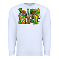 White st patricks lets get lit Premium Sweatshirt - AdoDesignShop
