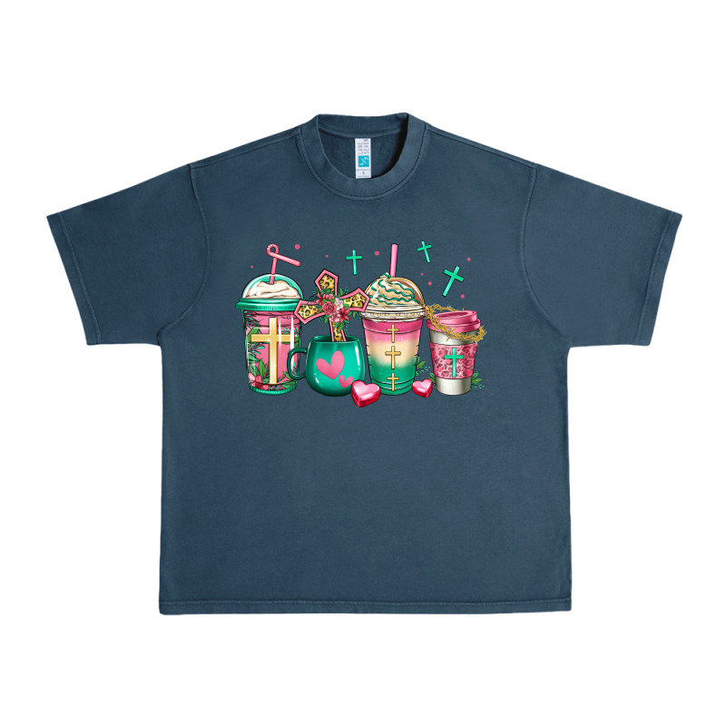 Religious Christian Coffee Cups Urban Heavy Tee by Jasminsmagicworld | Teevron