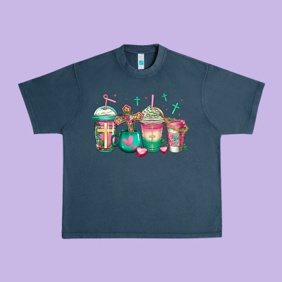 Religious Christian Coffee Cups Urban Heavy Tee Designed By Jasminsmagicworld