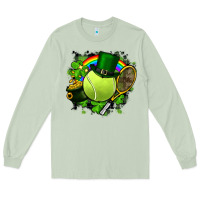 Matcha St. Patrick's Day Tennis Long Sleeve Tee - FaDigitalArtStudio