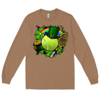 Toasted Coconut St. Patrick's Day Tennis Long Sleeve Tee - FaDigitalArtStudio