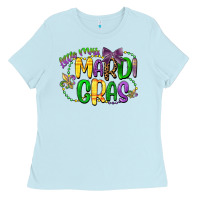 Baby Blue little miss mardi gras Ladies Tee - CowGirlArtShop