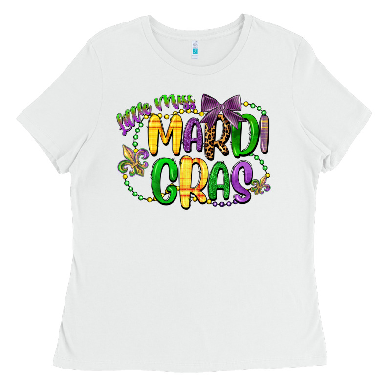 Little Miss Mardi Gras Ladies Tee by CowGirlArtShop | Teevron