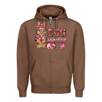 Chestnut easter pink camouflage egg hunter  bunny Zipper Hoodie - BarkalooDesign