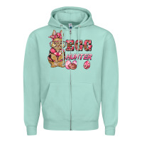 Easter Pink Camouflage Egg Hunter  Bunny Zipper Hoodie | Teevron