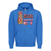 True Royal easter pink camouflage egg hunter  bunny Zipper Hoodie - BarkalooDesign