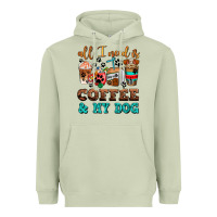 Matcha all i need is coffee and my dog Heavyweight Hoodie - AdoDesignShop