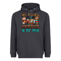Smoke all i need is coffee and my dog Heavyweight Hoodie - AdoDesignShop