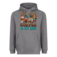 Storm all i need is coffee and my dog Heavyweight Hoodie - AdoDesignShop