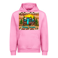 Fuchsia Pink happy camper Urban Hoodie - JahusDesignShop